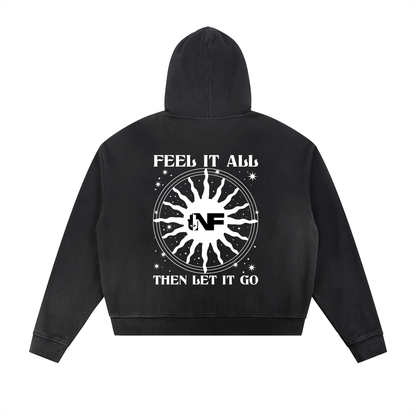 Sun Fade Angel Numbers Zip Hoodie