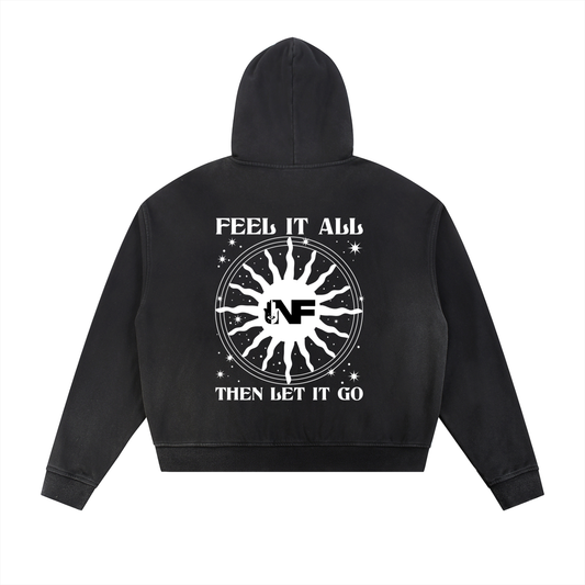 Sun Fade Angel Numbers Zip Hoodie