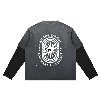 Unisex Vintage Energy Layered Tee