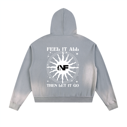 Sun Fade Angel Numbers Zip Hoodie