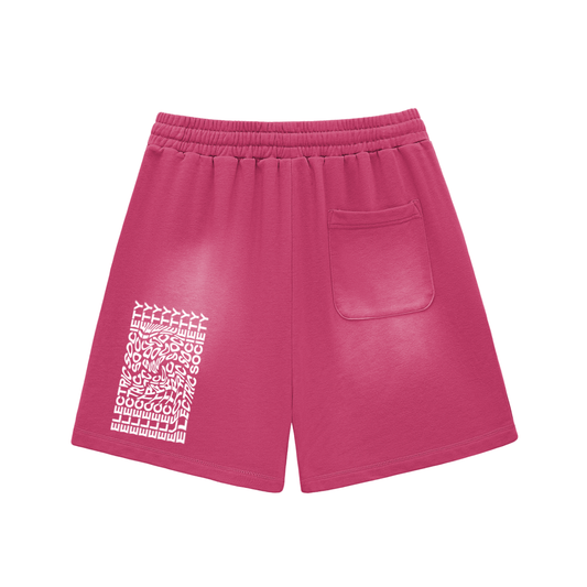 Sun Fade Angel No. Cotton Shorts