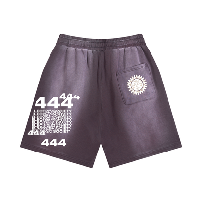 Angel Frequency Unisex Distressed Shorts