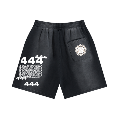 Angel Frequency Unisex Distressed Shorts