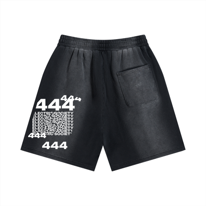 Angel Frequency Unisex Distressed Shorts