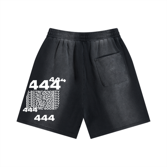 Angel Frequency Unisex Distressed Shorts