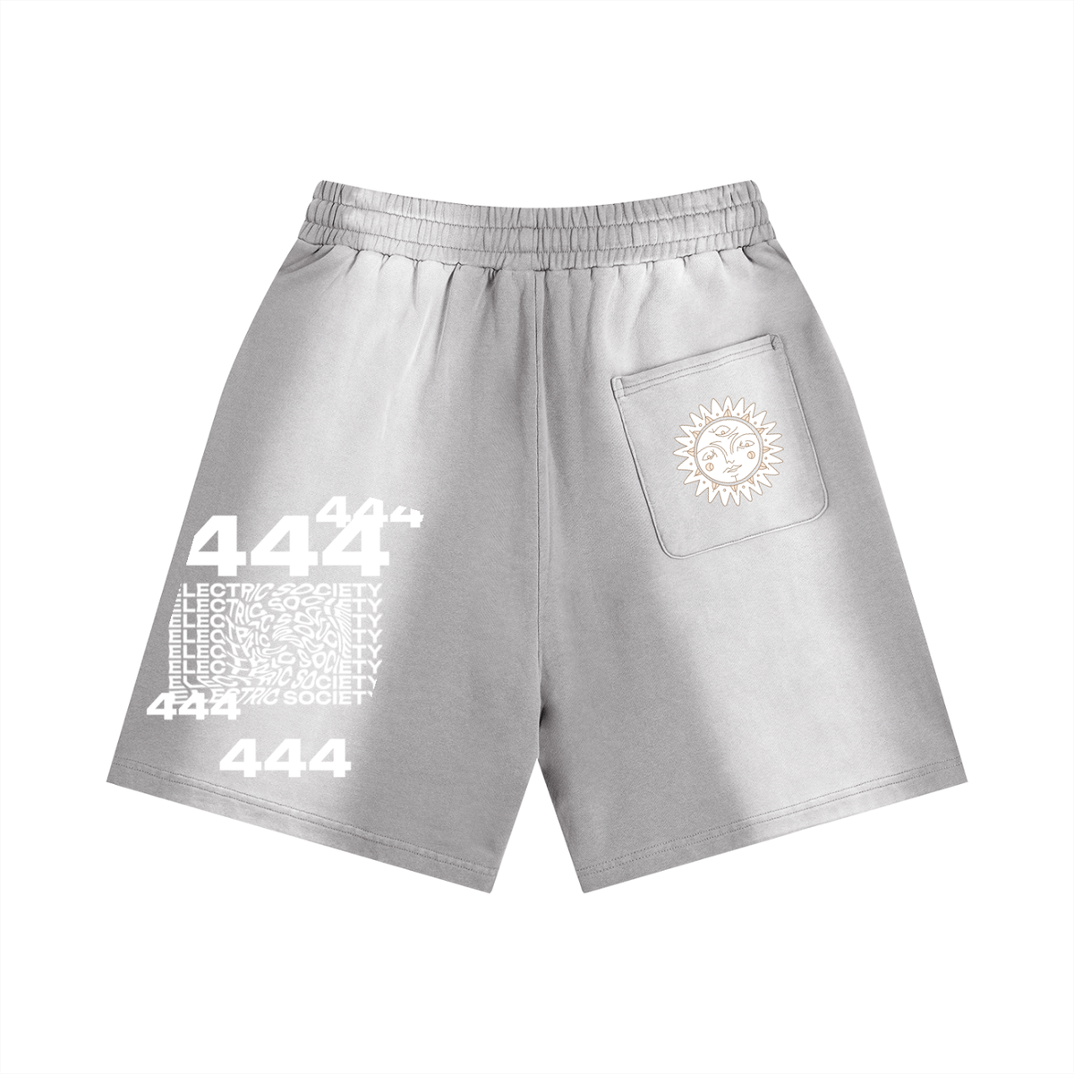 Angel Frequency Unisex Distressed Shorts