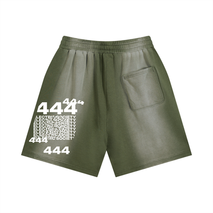 Angel Frequency Unisex Distressed Shorts