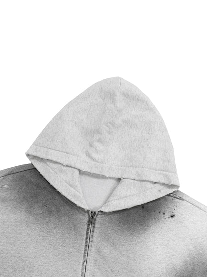 Sun Fade Angel Numbers Zip Hoodie